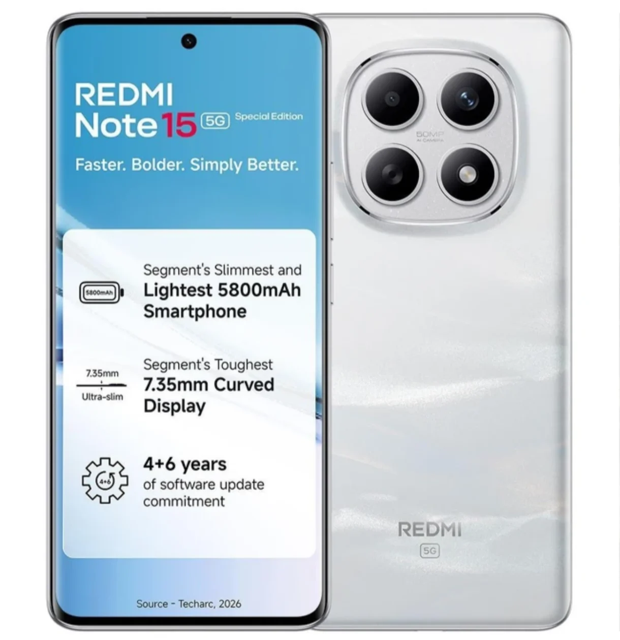 REDMI Note 15 SE 5G Snapdragon (Frosted White, 128 GB) (6 GB RAM)
