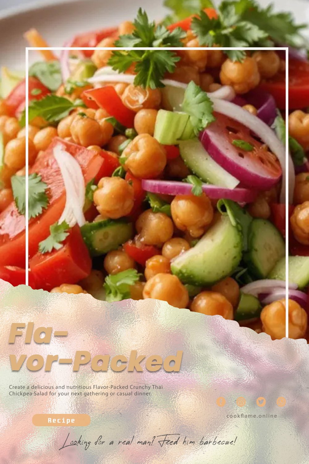Flavor-Packed Crunchy Thai Chickpea Salad
