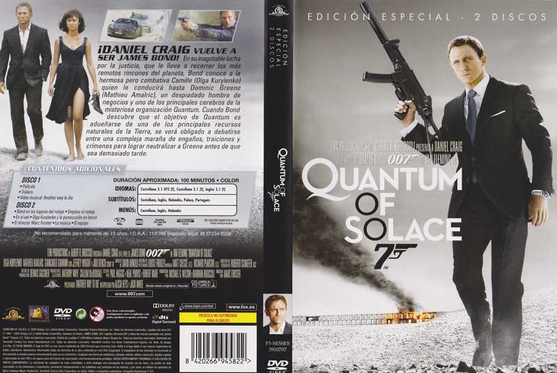 Solac carat - Quantum Of Solace E.E. [DVD9+DVD5 Full] [Pal] [Esp/Ing] [5.1] [DTS] [Sub:Multi] [2008] [Acción] [VS]