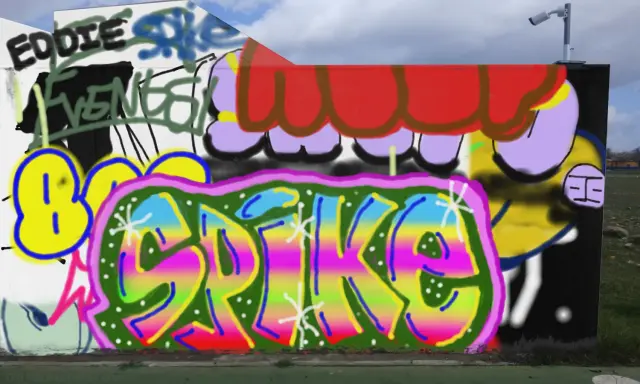 Graffiti artwork by Bab