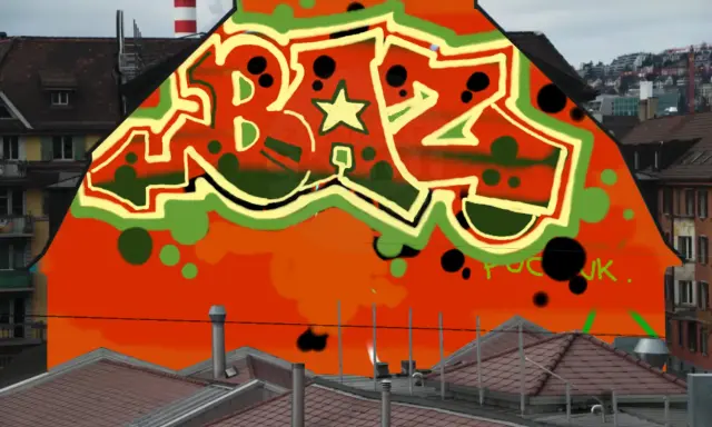 Graffiti artwork by Tkiz