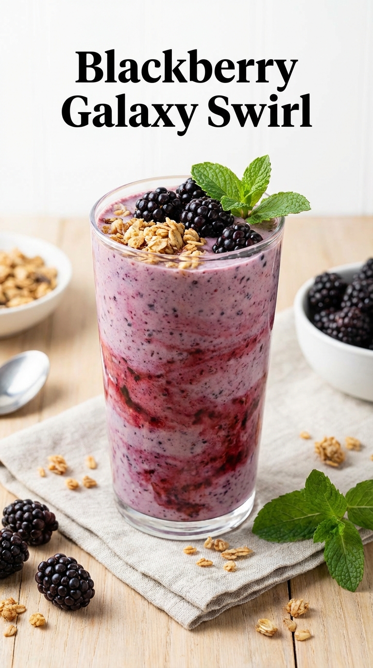 Blackberry Galaxy Swirl — Must-Try smoothie recipes healthy aesthetic