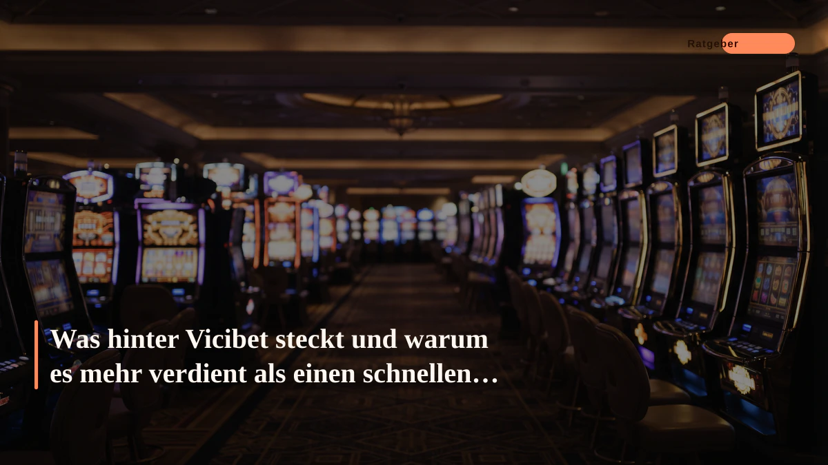 Was hinter Vicibet steckt und warum es mehr verdient als einen schnellen Blick