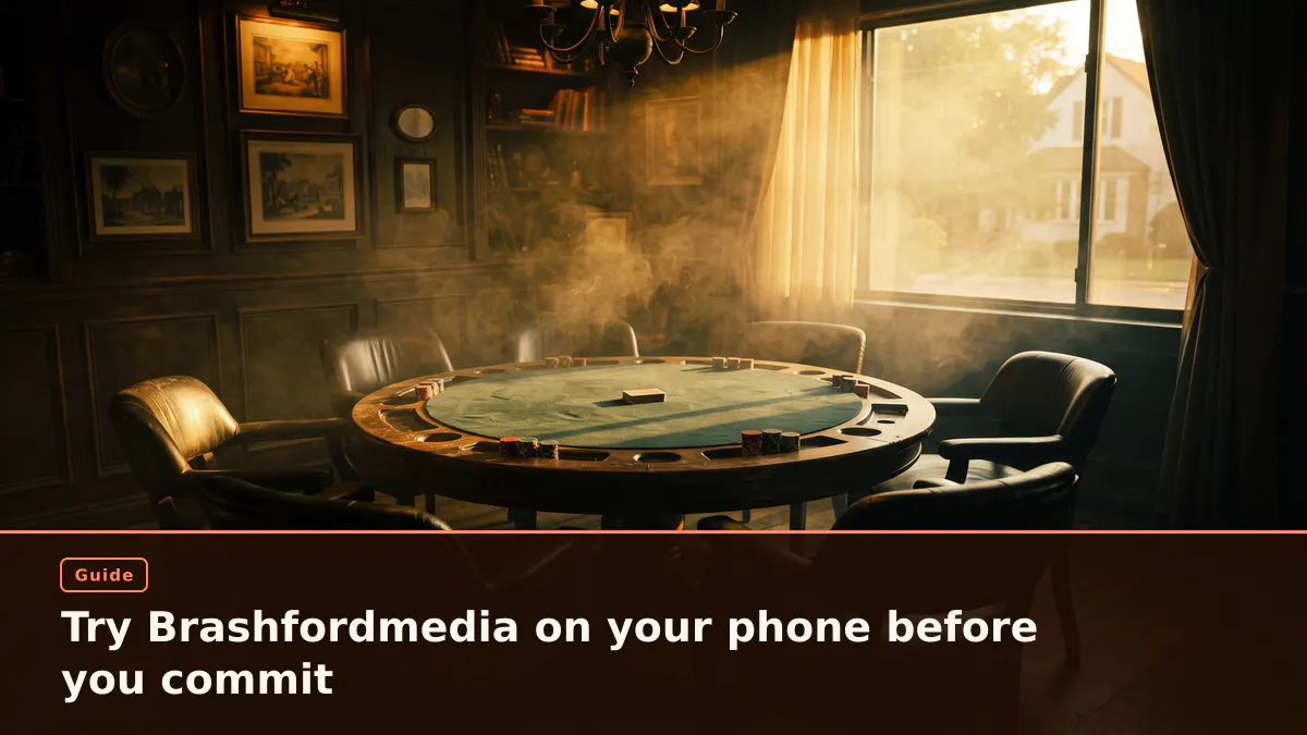 Try Brashfordmedia on your phone before you commit