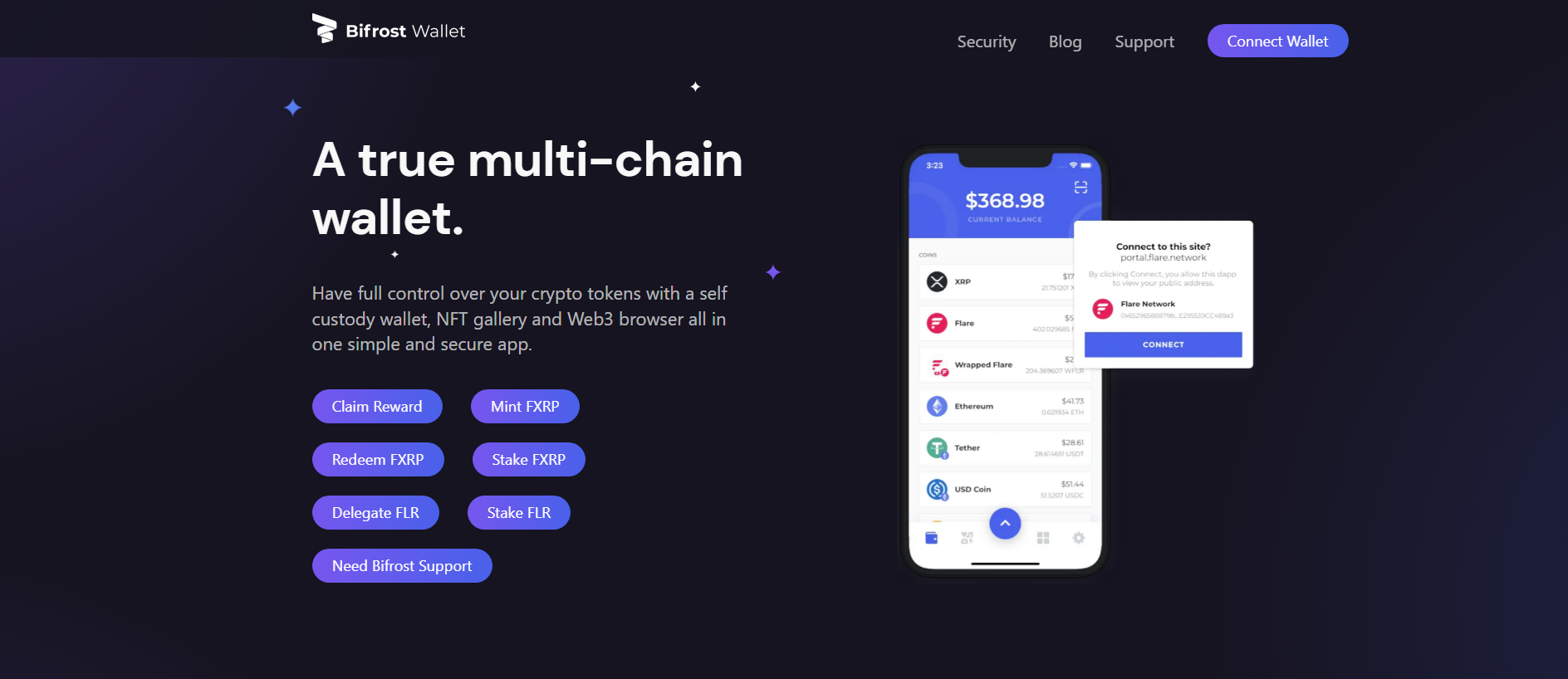 Screenshot of web-bifrostwallet.com