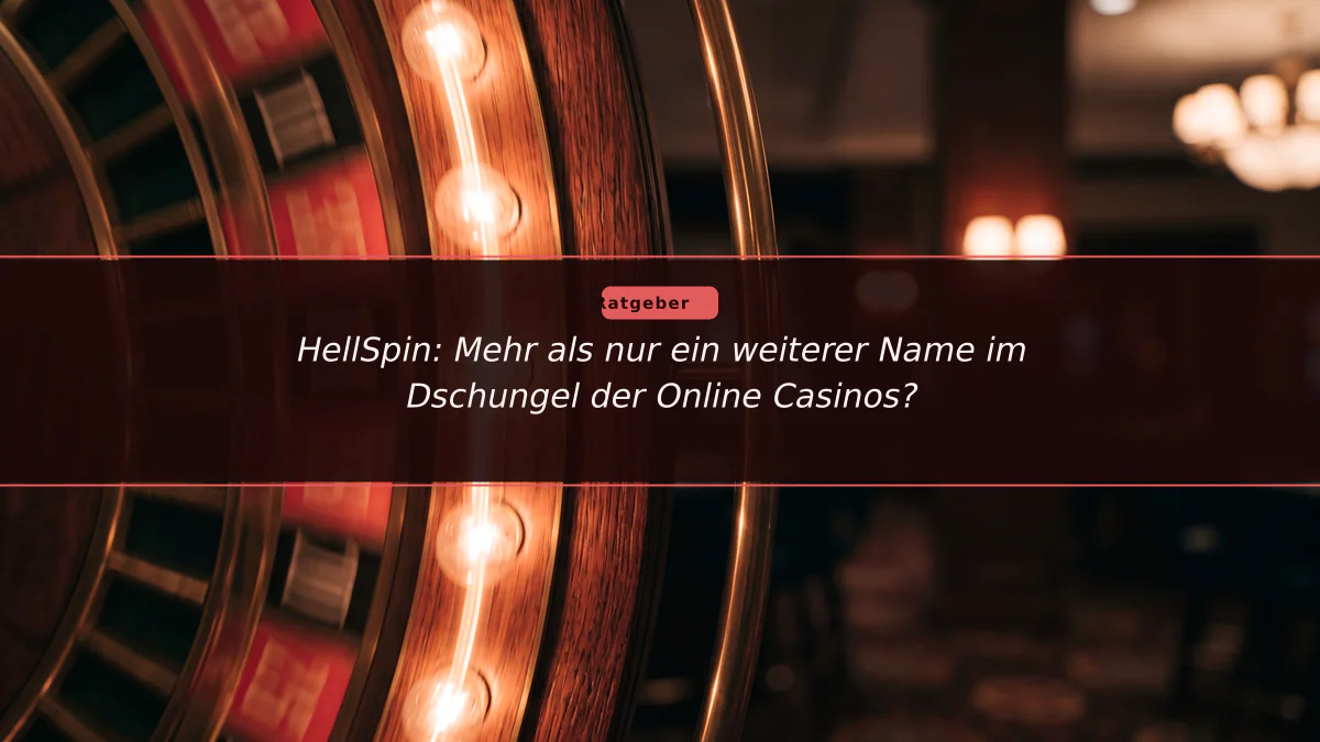 HellSpin: Mehr als nur ein weiterer Name im Dschungel der Online Casinos?