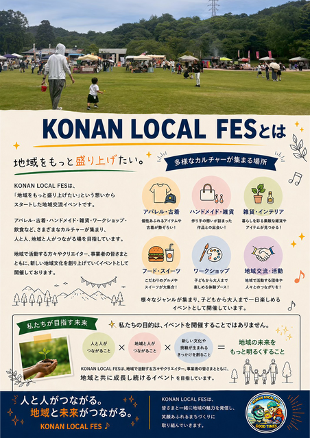 KONAN LOCAL FES コンセプト