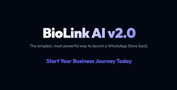 BioLink AI - WhatsApp Store SaaS & Digital Business Card Builder (React, Node, OpenAI)