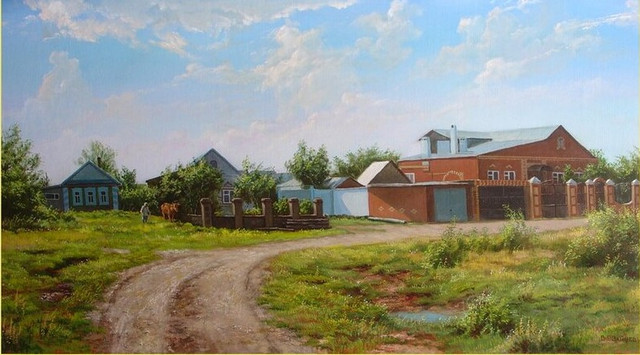 Художник Виталий Зайцев деревня.jpg