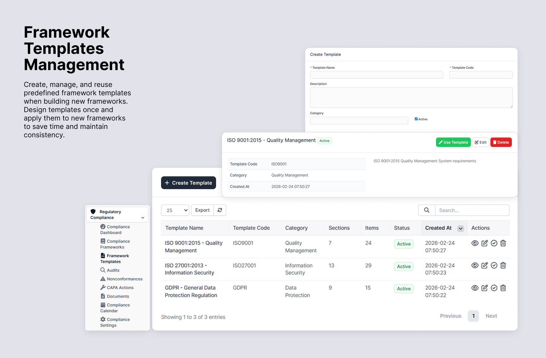 Compliance Framework Templates