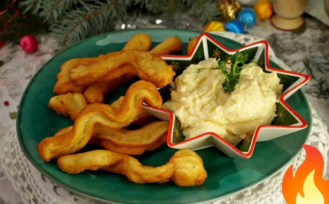 Постер Чуррос с сырным соусом