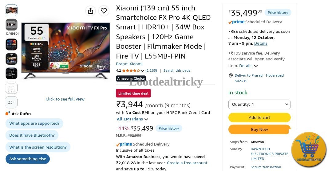 Xiaomi 55 Inch – Just ₹500 | Lowest Price Deal Xiaomi 55 Inch – Just ₹500 | Lowest Price Deal