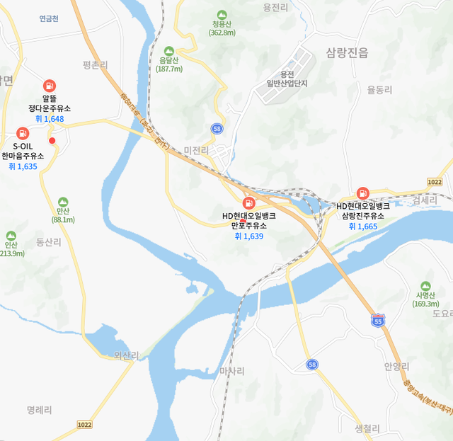 통영 주유소 위치 및 가격6