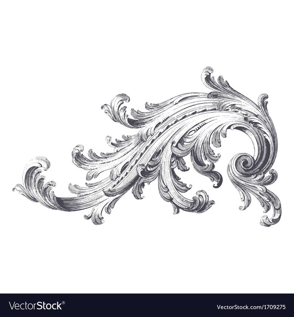 acanthus scroll vector 1709275