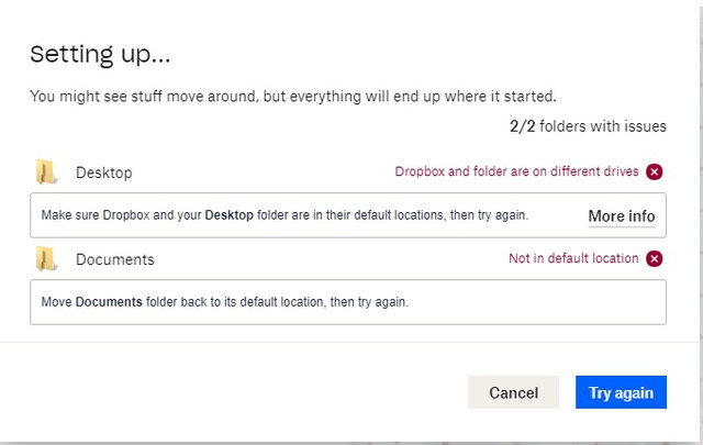 Dropbox-Error
