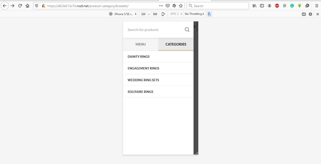 Categories-menu