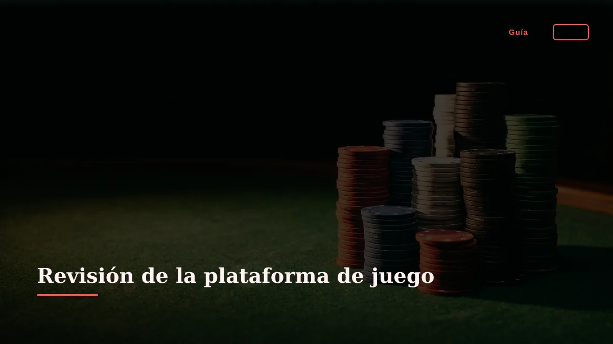 Revisión de la plataforma de juego