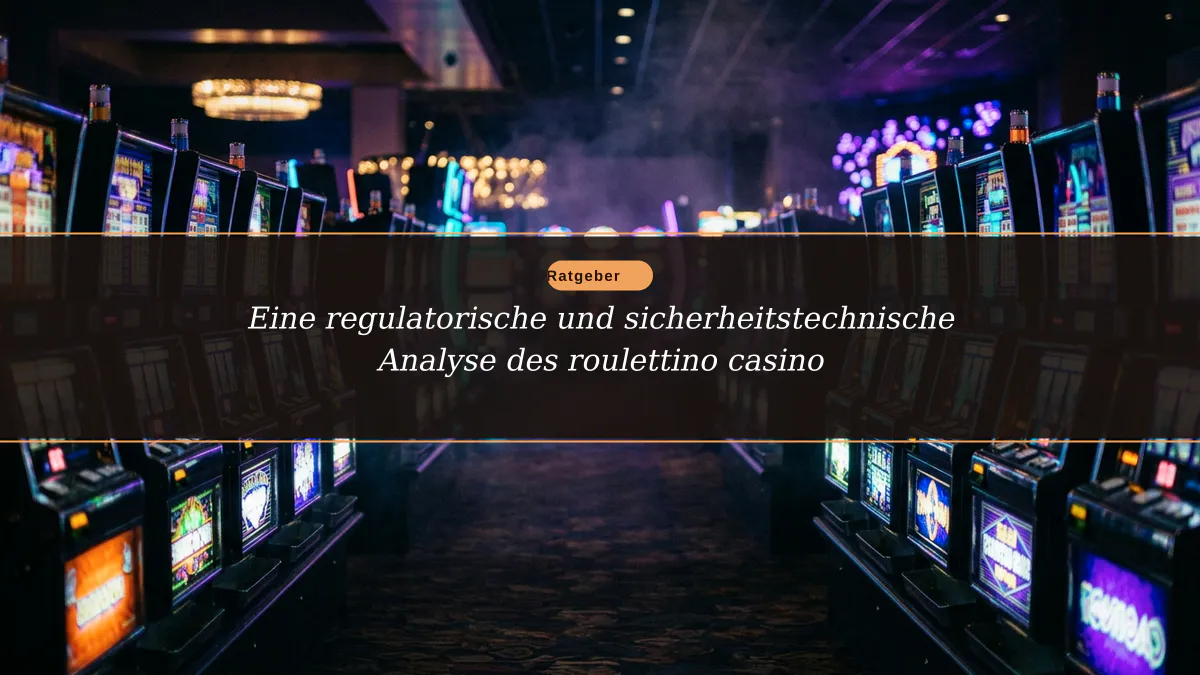 Eine regulatorische und sicherheitstechnische Analyse des roulettino casino