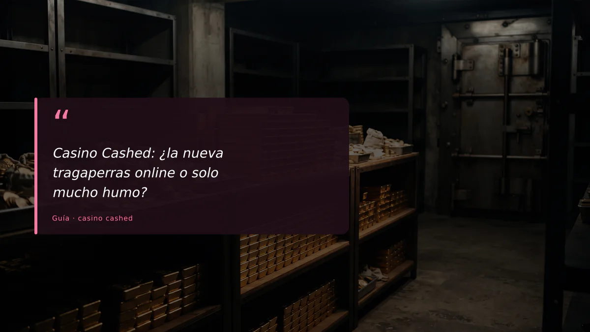Casino Cashed: ¿la nueva tragaperras online o solo mucho humo?