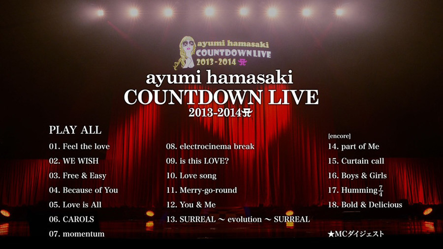 浜崎あゆみ COUNTDOWN LIVE 2013-2014 A カウントダウンライブ J-POPアーティスト ライブブルーレイ Blu-ray