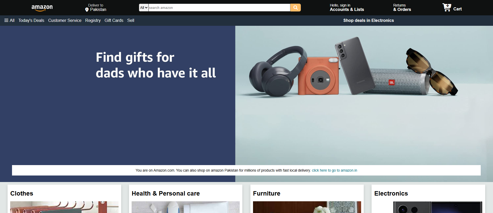 Stored capture of amazon-homepage-clone-2026.netlify.app