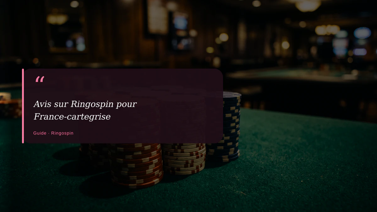Avis sur Ringospin pour France-cartegrise