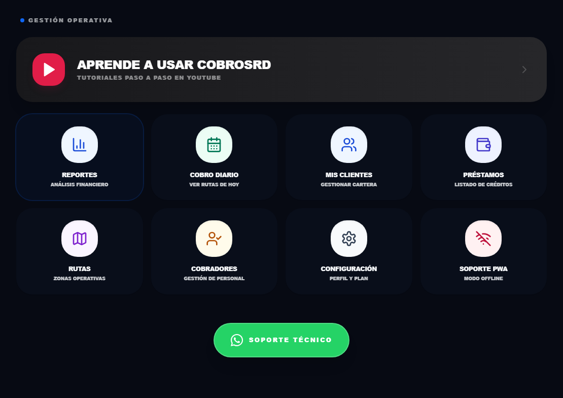 Dashboard COBROSRD