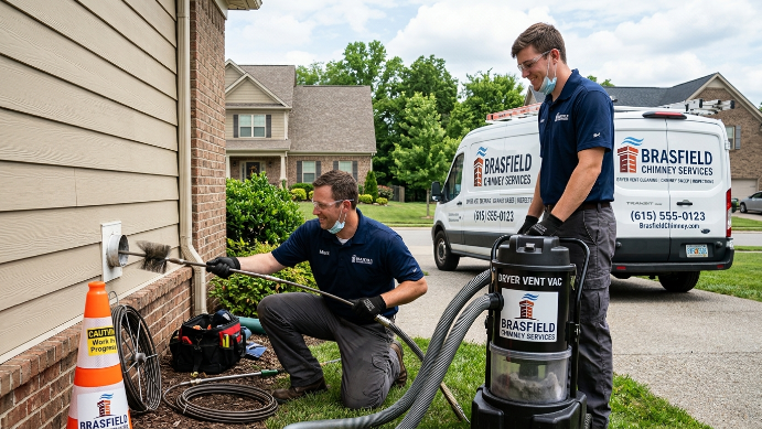 Chimney and Dryer Vent Technicians at Work