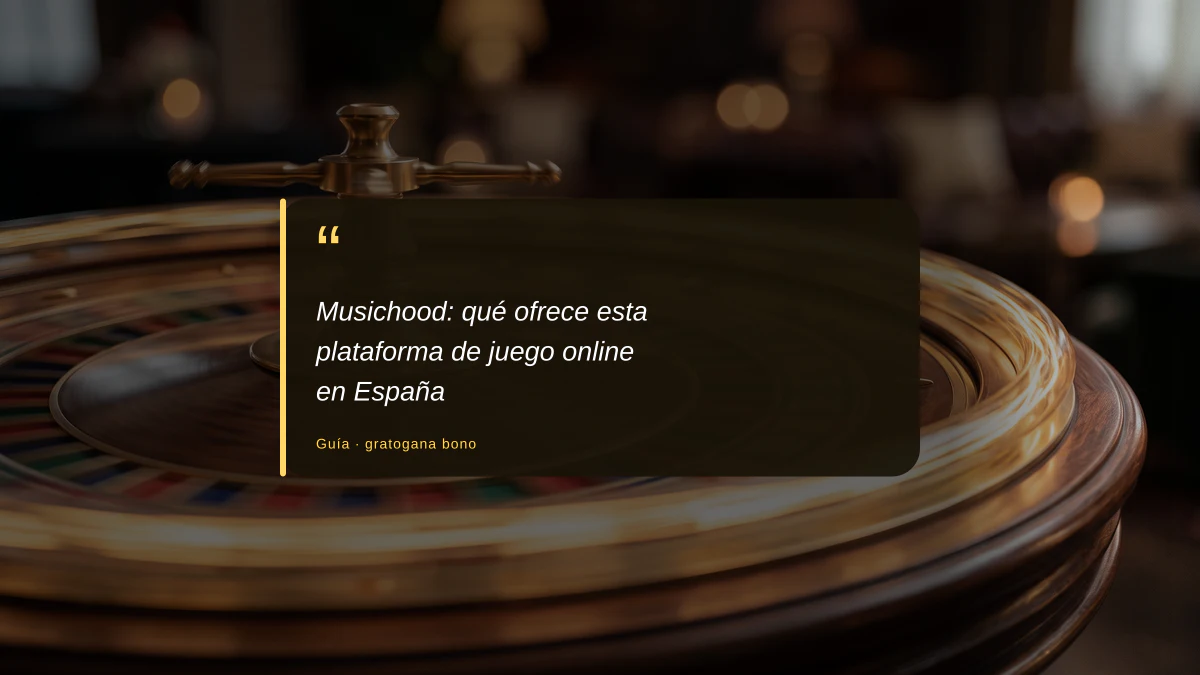 Musichood: qué ofrece esta plataforma de juego online en España