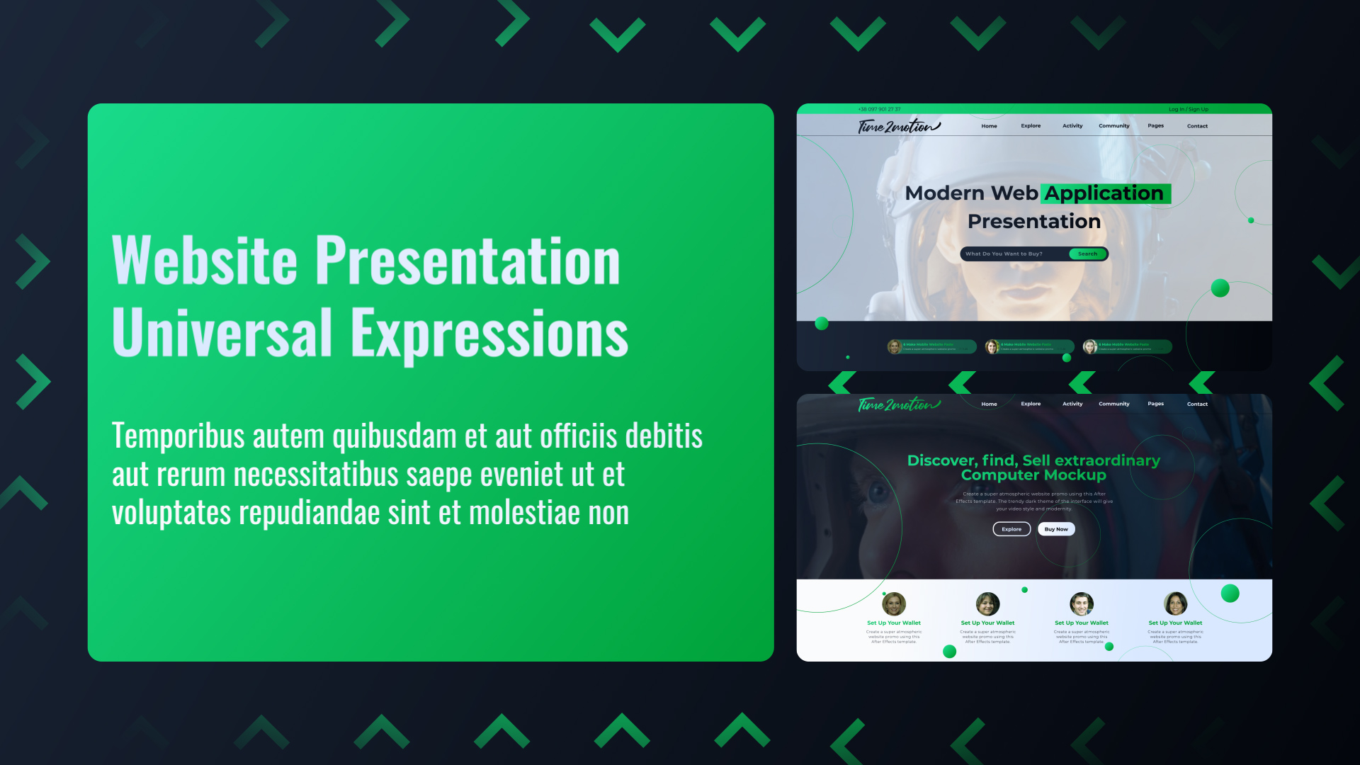Website Promo Web Presentation