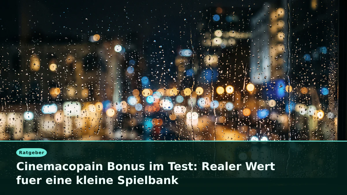 Cinemacopain Bonus im Test: Realer Wert fuer eine kleine Spielbank