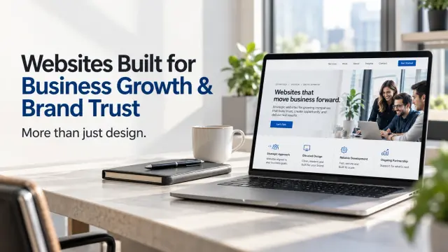 Website built for business growth and brand trust rather than just design