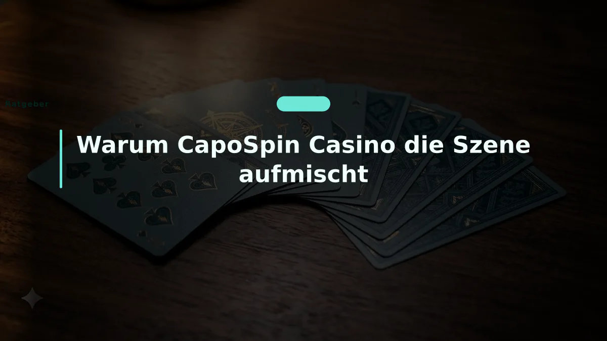 Warum CapoSpin Casino die Szene aufmischt