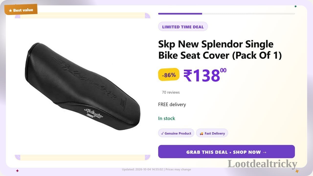   new Splendor Single – Just ₹138 | Huge Savings Offer