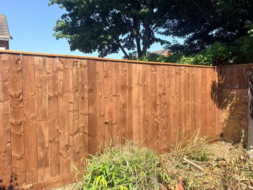 Close Boarded Fencing installation example 4