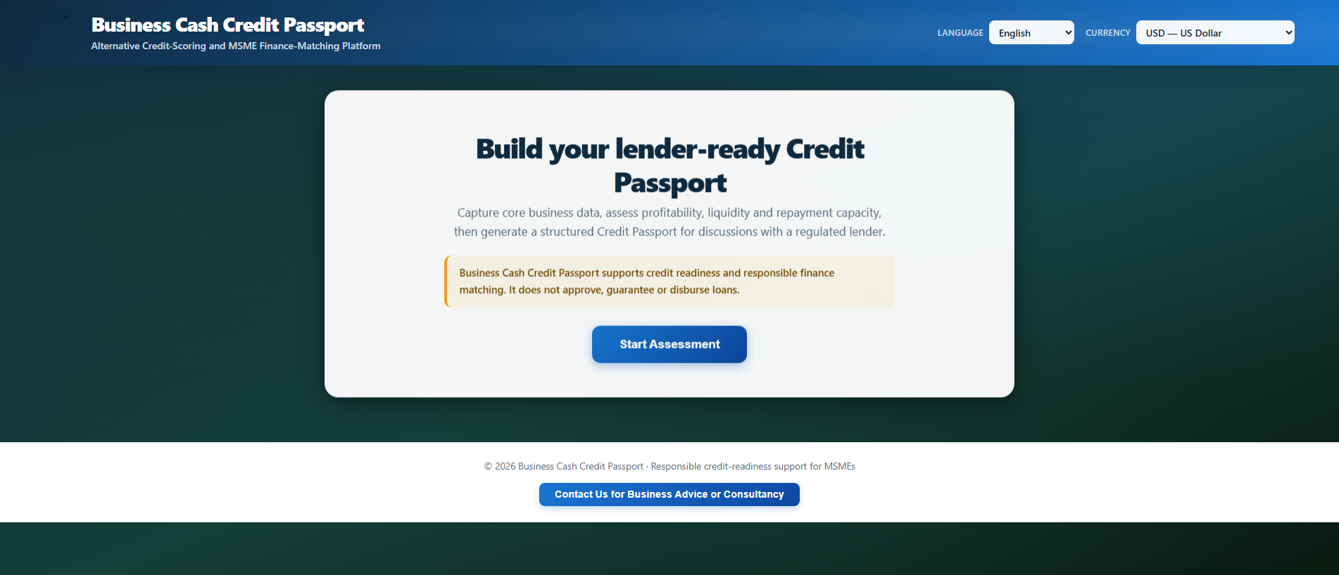 Screenshot of creditanalysisreport.com