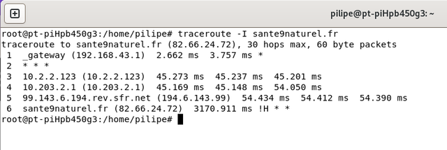 traceroute