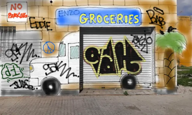 Graffiti artwork by Bab