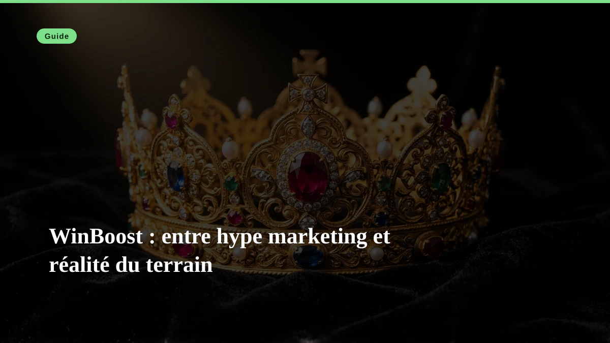 WinBoost : entre hype marketing et réalité du terrain