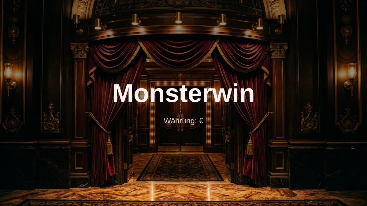 Monsterwin Casino — Willkommensbonus 100 % bis zu 500 € + 200 FS, Zahlungen: Visa, Skrill, Neteller, Paysafecard