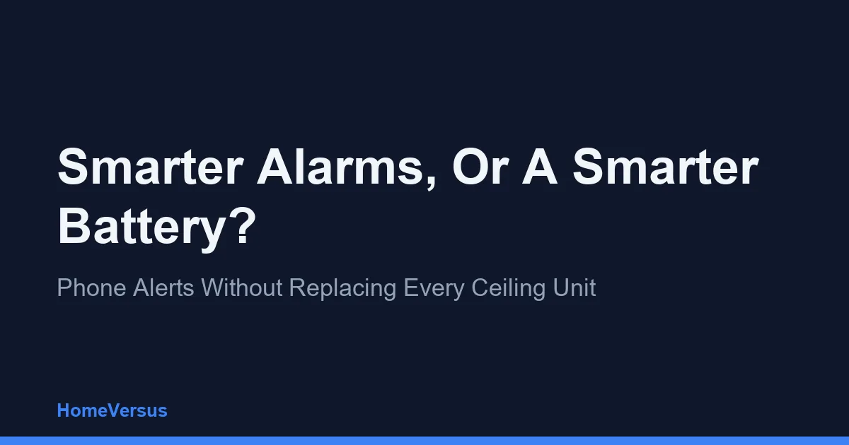 Smarter Alarms, Or A Smarter Battery?