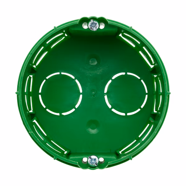 Boîte Préfal verte Ø 64 mm avec fond