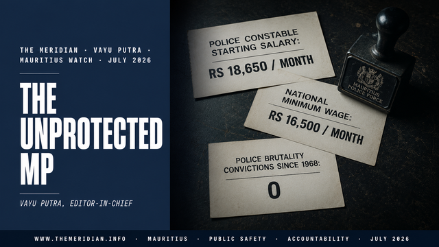 The Unprotected MP Nitin Prayag Machete Threat Mauritius Watch Vayu Putra The Meridian July 2026