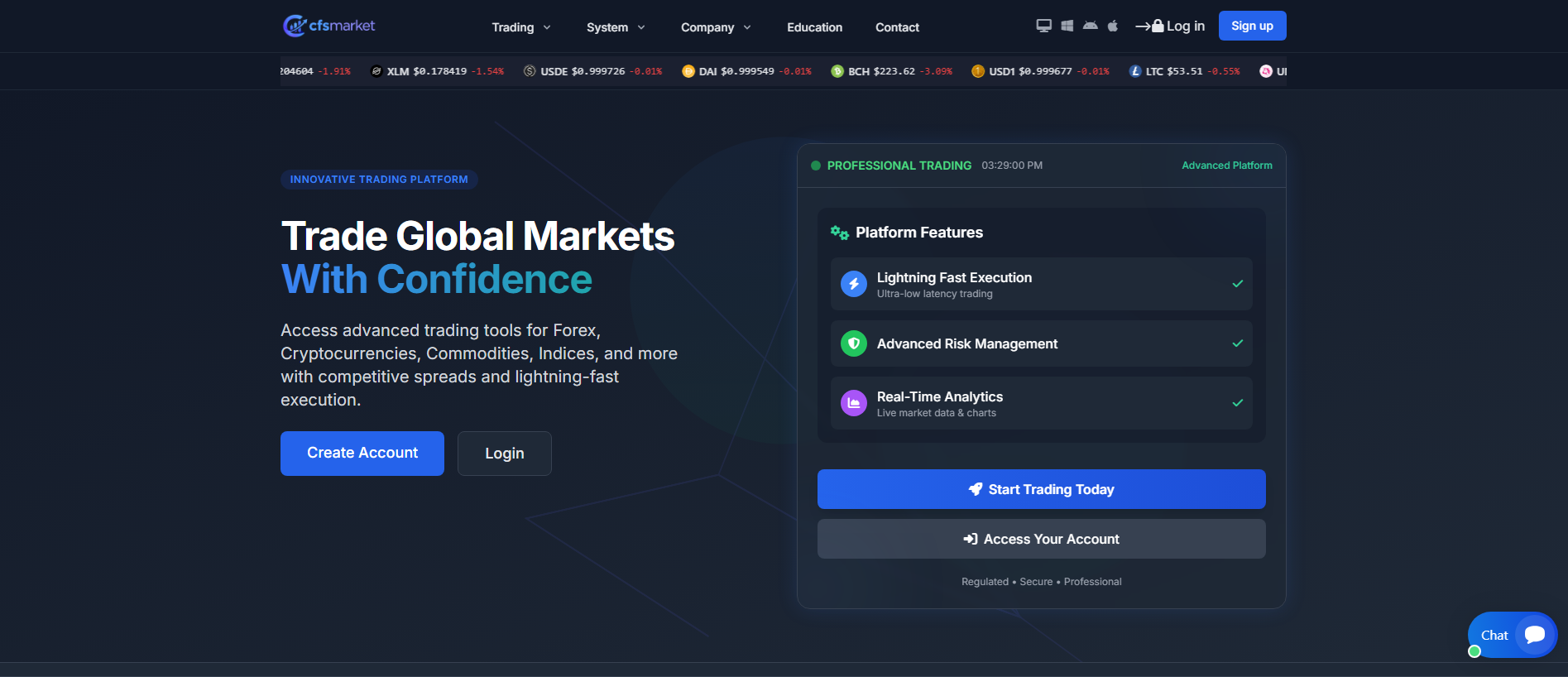 Stored capture of cfsmarket.trade