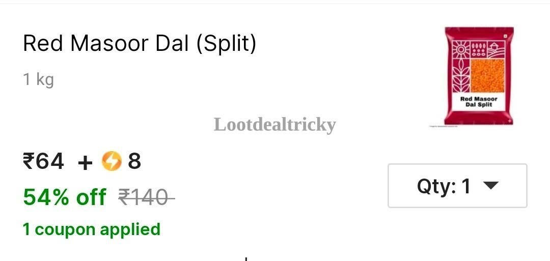 Masoor Dal 1 Offer Image
