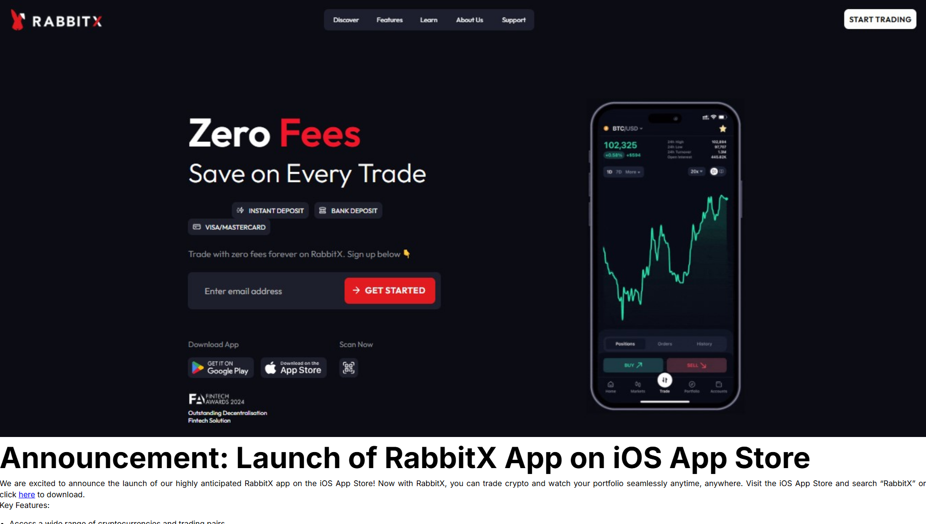 Stored capture of rabbitx-io.divhunt.website