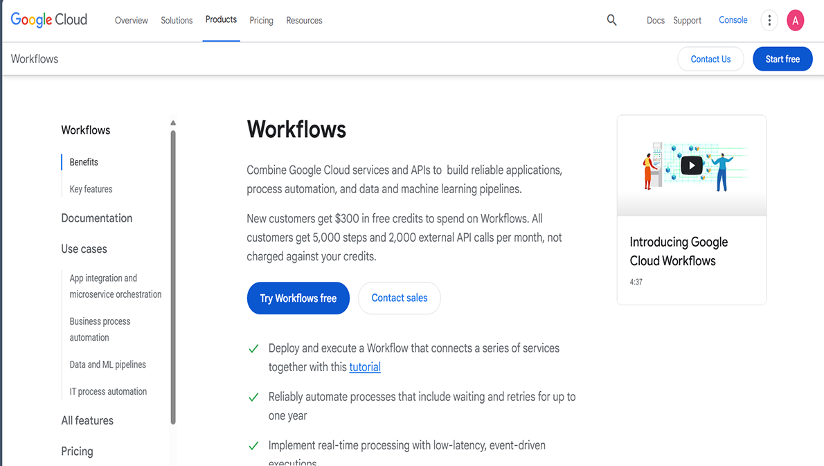 Google Cloud Interface Preview