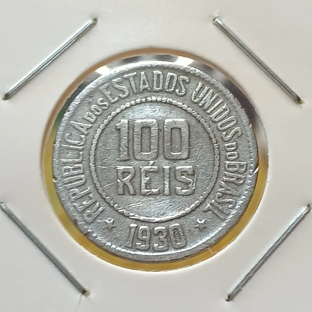 Moeda 100 Réis 1930 MBC Cuproníquel KM# 518