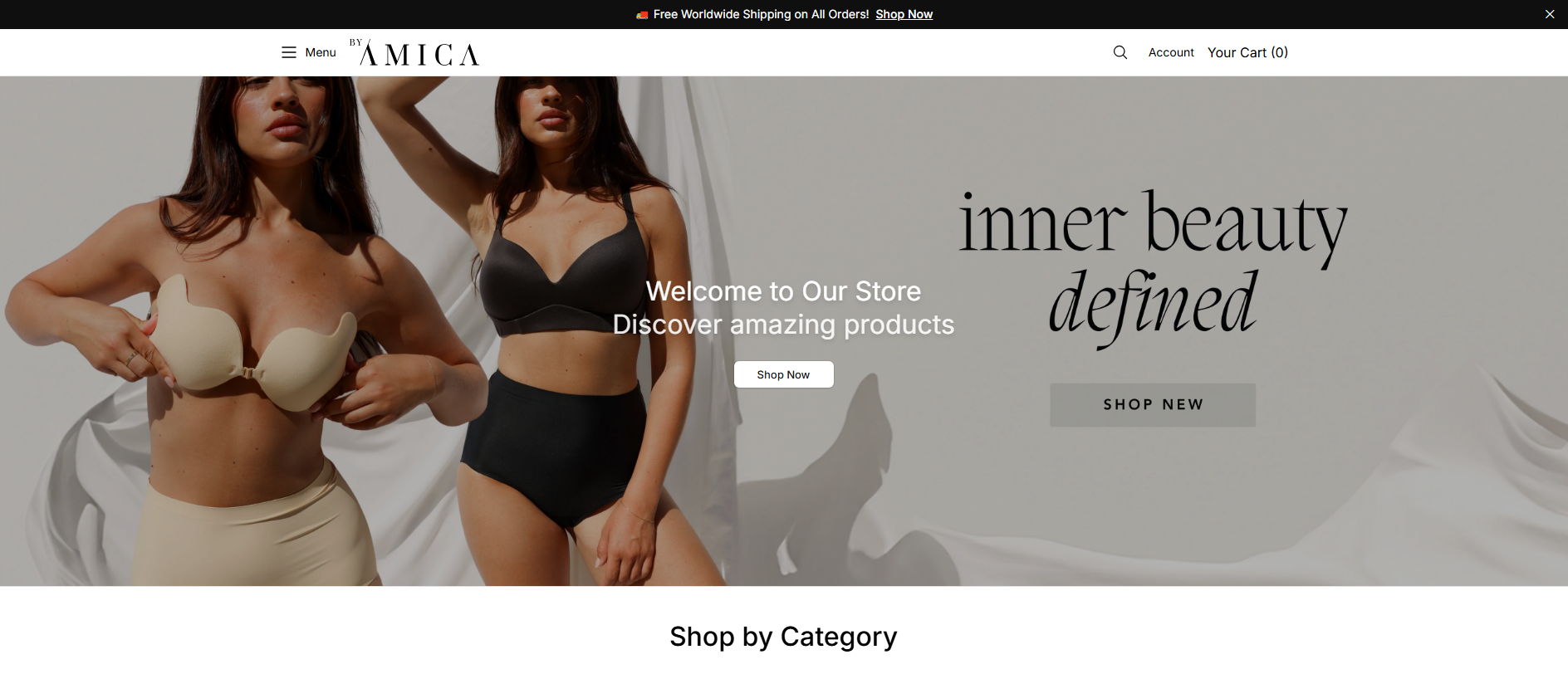 Stored capture of amicavibe.shop