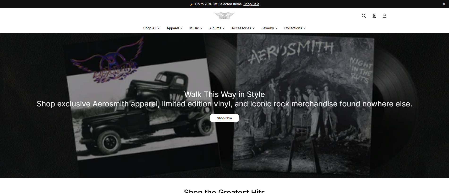 Stored capture of aerosmithstyle.shop